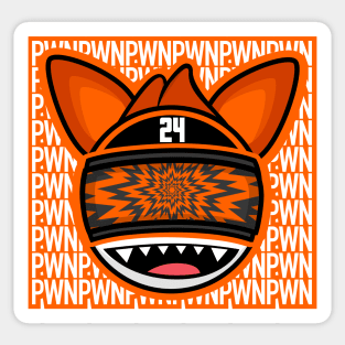 PWN VR Gamer Fox PWNZR Sticker